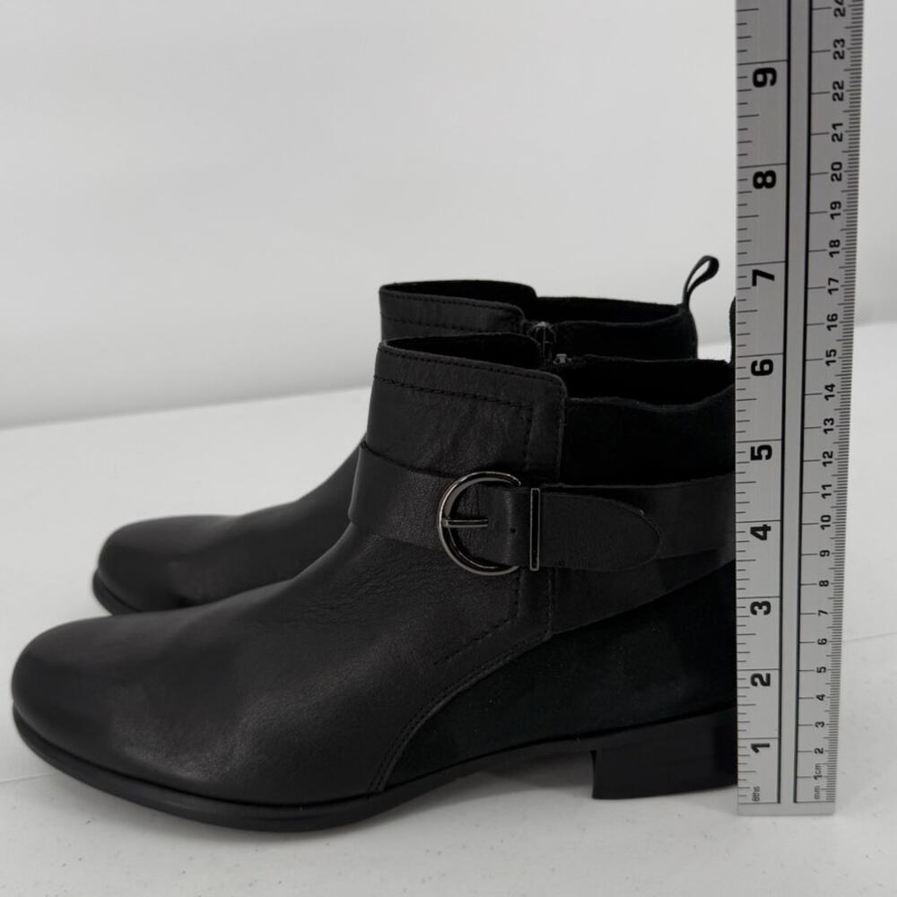 Munro Black Leather & Suede Ankle Boots - Picture 9 of 9